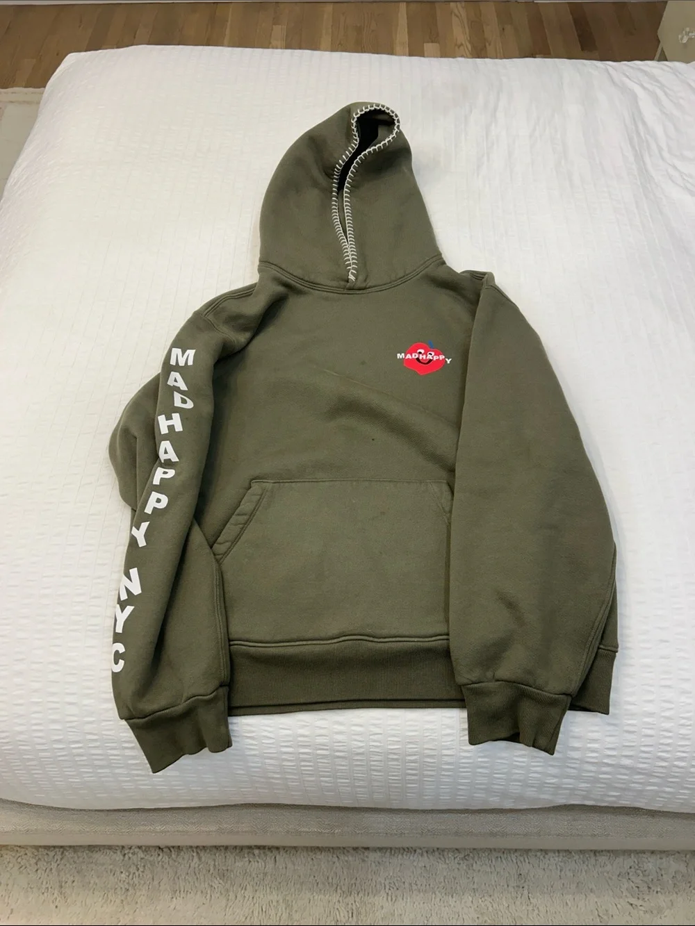Madhappy Olive Green Hoodie NYC limited edition